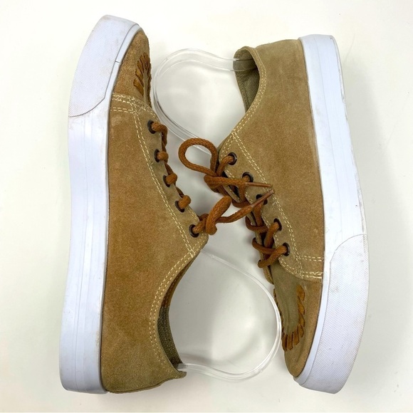 Reva by Justin "Susie" Leather Sneakers – Brown & White – Size 9.5 - Picture 4 of 11